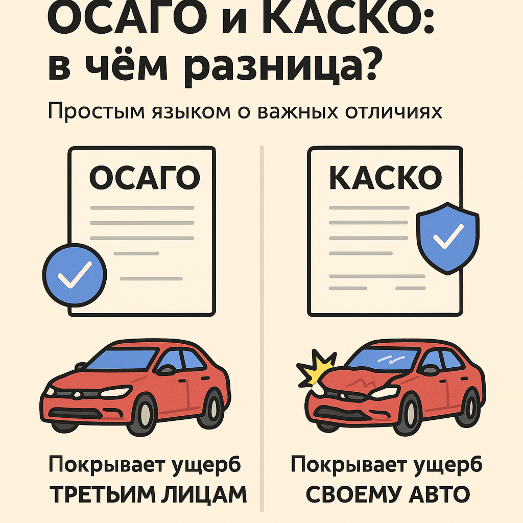 ОСАГО и КАСКО в чем разница для автолюбителя